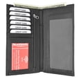 thumbnail image 2 of RFID Blocking Soft Leather Sim Checkbook Organizer ID Credit Card Holder Wallet RFID P 853 (C), 2 of 14