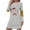 #120-Gray, variant on Censtreet Christmas Nightgowns for Women, Soft Printed Short Sleeve Sleepshirt, Holiday Themed Sleep Dress S-XXL