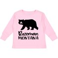 thumbnail image 3 of Inktastic Bozeman, Montana Black Bear Silhouette Boys or Girls Long Sleeve Toddler T-Shirt, 3 of 5