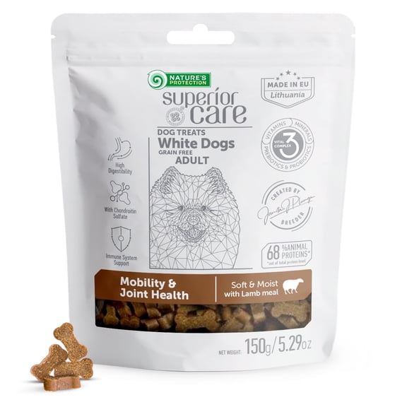 Nature's Protection Superior Care Grain Free Lamb Training Treats for Dogs, 5.29 oz Bag