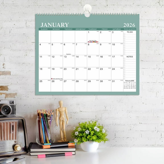 Moocorvic Desk Calendar 2026-2027 18 Month from January 2026 to June 2027, 2026 Calendar for Office Home Planning & Organizing