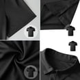 thumbnail image 5 of LTTVQM Men's Polo Shirts Short Sleeve 2026 Summer Loose Fit Casual Work Golf Shirts Lightweight Collared T-Shirts with Pocket Black L, 5 of 5