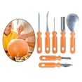 thumbnail image 3 of KLKCMS 7pcs/10pcs Professional Precision Pumpkin Carving Craft Set, for DIY Carving 7 Pieces, 3 of 9
