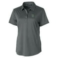 thumbnail image 2 of Women's Cutter & Buck Gray Dartmouth Big Green Prospect Textured Stretch Polo, 2 of 3