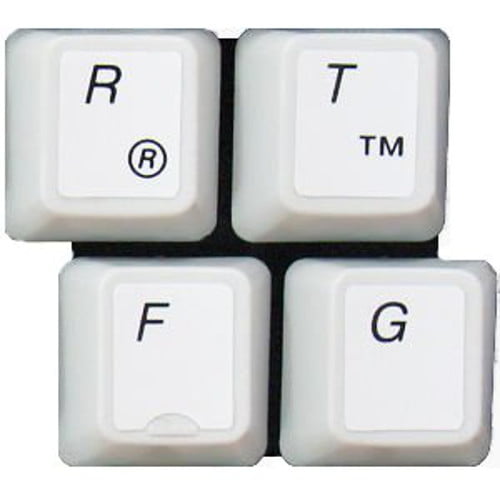 English QWERTY Replacement Keyboard Sticker with Big Letters Non-Transparent 