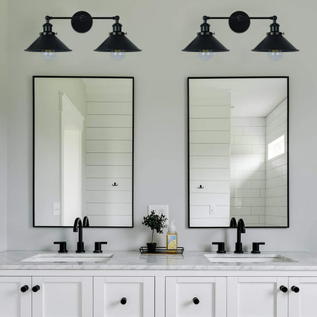 2 Lights Vanity Wall Sconce Lighting, Where Do You Hang Pendant Lights Over Bathroom Vanity