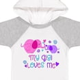 thumbnail image 4 of Inktastic My Gigi Loves Me Cute Elephants Boys or Girls Baby Bodysuit, 4 of 5
