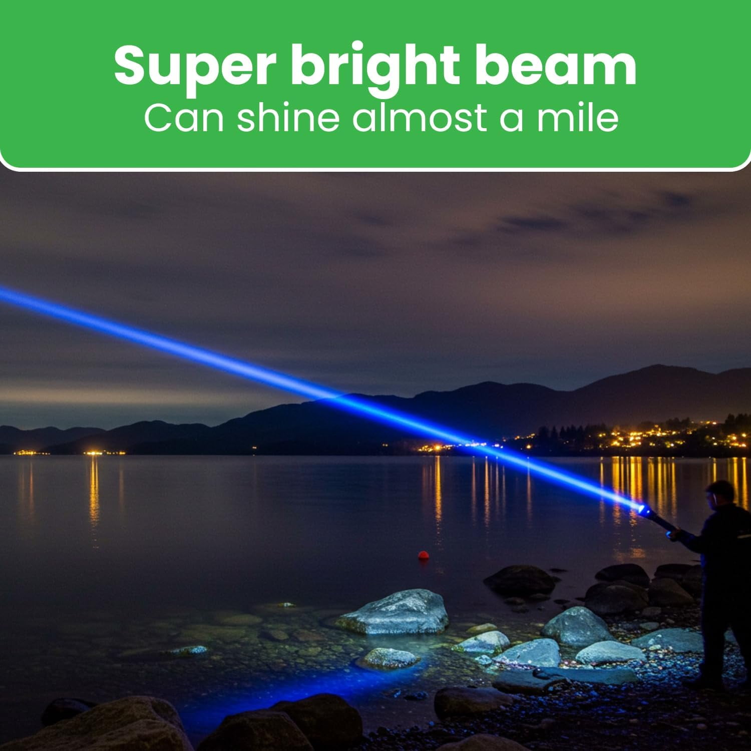 Kodiak Nearly 1 Mile Beam Tactical Flashlight