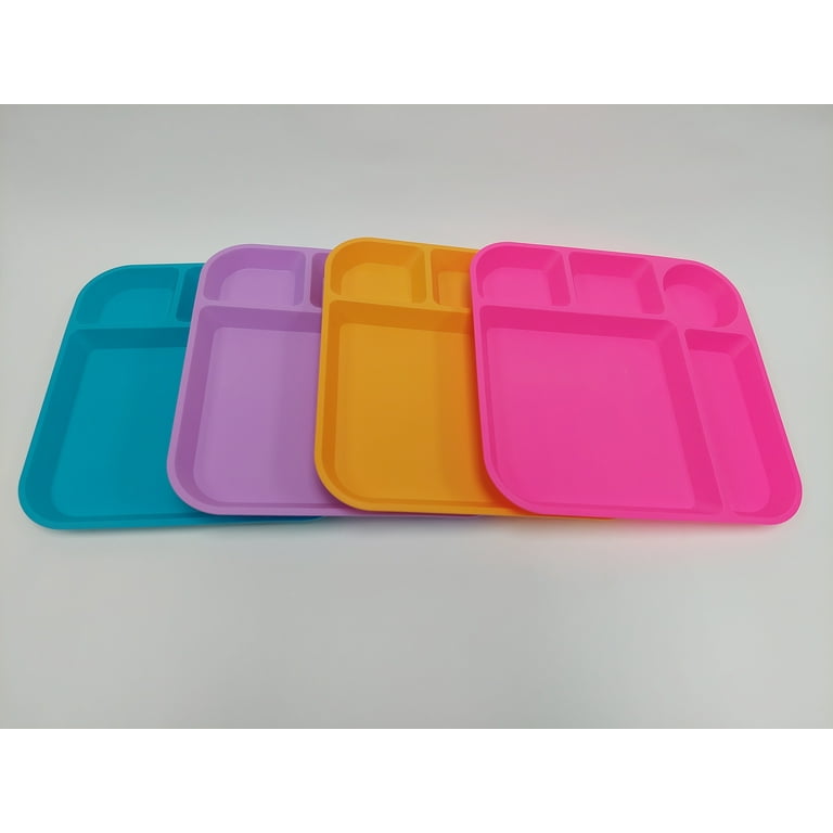 SMALL Tupperware 4 Inch Square Plates, Children's Toy Size Set
