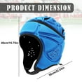 thumbnail image 3 of Baberdicy Adult Soft Sports Helmet Cap, Protective Headgear for Football Goalkeeper, Rugby, Martial Arts Training Blue Universal Fit, 3 of 5