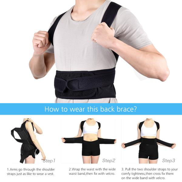 ⭐Men Women Back Posture Magnetic Shoulder Corrector Support Brace Belt Therapy 