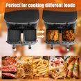 thumbnail image 4 of 7Pcs Air Fryer Accessoires Ensemble Flexible Antiadhésif Air Friteuse Silicone Doublure Acier Inoxydable Grille de Friteuse à Air Chaud avec Brosse à Huile Réutilisable Friteuse à Air Temps de Cuisson au Lave-Vaisselle Sûr pour Air Frye, 4 of 10