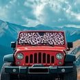 thumbnail image 3 of HUIACONG Rainbow Leopard Print Windshield Sun Shade Heat Shield Sun Visor Mat Compatible with Jeep Wrangler Rubicon Sahara TJ JK JKU 2 Door & 4 Door, 3 of 6