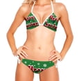 thumbnail image 2 of Christmas Font Detachable Sponge Adjustable Strap Bikini Set - Two-Pack - Ideal for Beach and Pool Parties, 2 of 6
