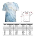 thumbnail image 2 of Marble Blue Greene Purple And Gold Stripes Women's T-Shirt Short Sleeve T Shirts Tops Tee Ladies Loose T, 2 of 6