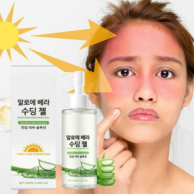 QIPOPIQ Aloe Propolis Soothing Gel | Aloe Vera Gel for Sunburn Relief | Aloe Vera Gel for Travel Size | Aloe Vera Gel Moisturizer for Face | Aloe Gel for Face After Sun