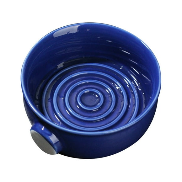 Tazón de jabón de afeitar, taza de jabón de cerámica de alta capacidad para afeitado de hombres