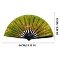 thumbnail image 2 of Ventilador Plegable de 13 Pulgadas Ventilador de Mano Colores Aplaudir Abanicos Bailar Ventilador de Mano Plegable Grande, 2 of 6