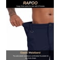 thumbnail image 3 of Pantalones de senderismo Rapoo para hombre, impermeables, de secado rápido, color azul marino, 38 W x 32 L, 3 of 6