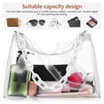 thumbnail image 3 of TABLZONE Transparent Clear Shoulder Bag Small Lightweight Purse with Smooth Zipper, Stylish Daily Use Pouch for Women, 3 of 6