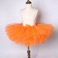 thumbnail image 3 of Falda tutú naranja para niñas, faldas de ballet mullidas para niñas, tutú para niñas, falda de tul para fiestas de cumpleaños, falda para niñas pequeñas, 3 of 5