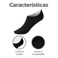 thumbnail image 3 of Paquete 6 Pares Tin Invisible Dama Calcetines Al Tobillo, 3 of 8