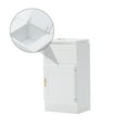 thumbnail image 3 of Mobutofu Mini Maison Modèle Mini Frigo Bois Blanc Lot de 1 Décoratif Détails Réalistes, 3 of 8