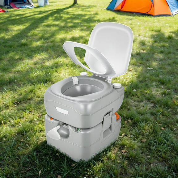 DWVO 5.8 Gallon Portable Toilet Camping Porta Potty with Carry Bag and Hand Sprayer, Toilet for RV Travel, Boat and Trips