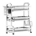 thumbnail image 4 of Lipstore Dish Drying Rack Household with Drain Board for Home Restaurant Organization 43cmx23.5cmx59.8cm, 4 of 8