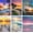 Seaside-30x40cm/6pack, variant on JYLMOOD 6pcs Paint by Numbers for Adults Kits, DIY Easy Painting by Numbers for Gift Home Wall Decoration 30x40cm（without Frame)
