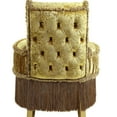 thumbnail image 5 of Charming Button Gold Vanity Stool - Bedroom Addition Sumptuous With Seat Rich, 5 of 5