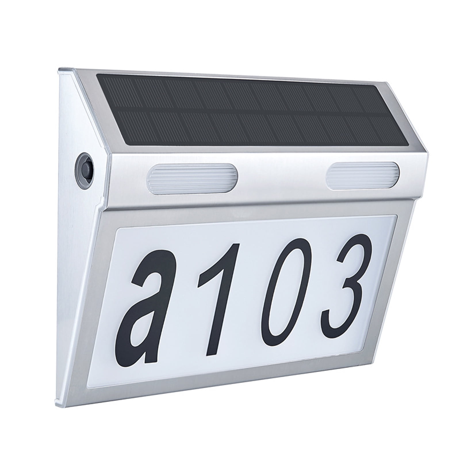 SolarEra Solar Powered Address Sign House Numbers LED Illuminated