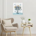 thumbnail image 3 of Bathroom Decor Canvas Wall Art Blue Bathroom Decor Farmhouse Wall Art Rustic Bathroom Sign Print Paintings Bathroom Pictures Modern Home Artwork Decor For Bathroom Framed Ready To Hang 12x16inch, 3 of 5