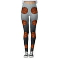 thumbnail image 3 of Gibobby Leggins estampados para mujer, cómodos entrenamiento, leggings con estampado navideño, pantalones de bloque de color, leggings elásticos (Gris, S), 3 of 5