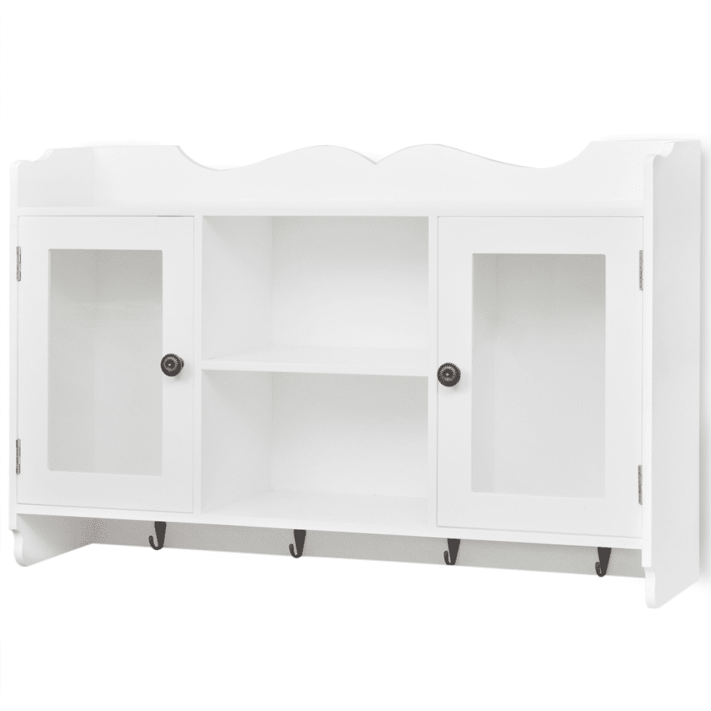 Vidaxl White Mdf Wall Cabinet Display Shelf Book Dvd Glass Storage Vidaxl White Mdf Wall Cabinet Display Shelf Book Dvd Glass Storage Com