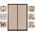 thumbnail image 4 of Coffee Magnetic Thermal Insulated Door Curtain Self Closing Privacy Screen Door, 4 of 15