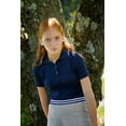 thumbnail image 4 of French Toast Toddler Girls School Uniform Short Sleeve Picot Collar Interlock Polo Shirt, 4 of 7