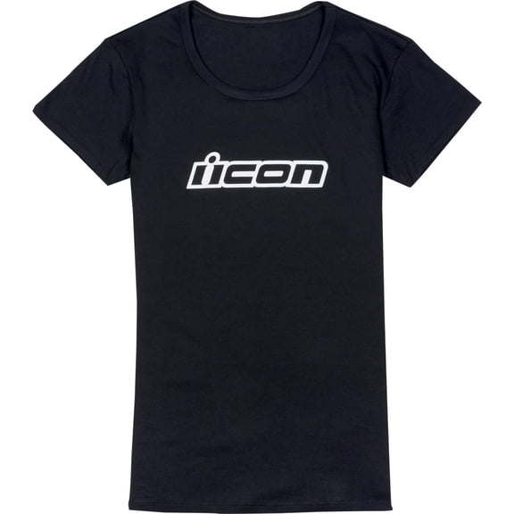 Icon Clasicon Womens Short Sleeve T-Shirt Black XL