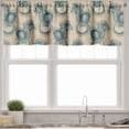 thumbnail image 3 of Ambesonne Japanese Valance & Curtain, Vintage Dragon Drawing Art, 55"x45", Pale Petrol Blue Beige, 3 of 7