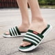 thumbnail image 3 of Zapatillas de rayas de estilo coreano de moda, zapatillas de verano para exteriores para hombres, antideslizantes, resistentes al desgaste, zapatos sencillos personalizados para hombres, 3 of 6