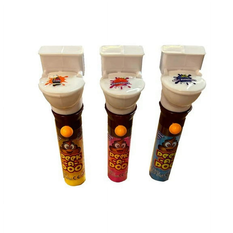 Kidsmania Peek-A-Poo Lollipop Candy Toy Dispenser, Emoji Surprise