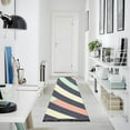 thumbnail image 4 of Yayeee Runner Rug for Bedroom 2'x6' Machine Washable Hallway Non Slip Mat, Isometric Green, 4 of 8