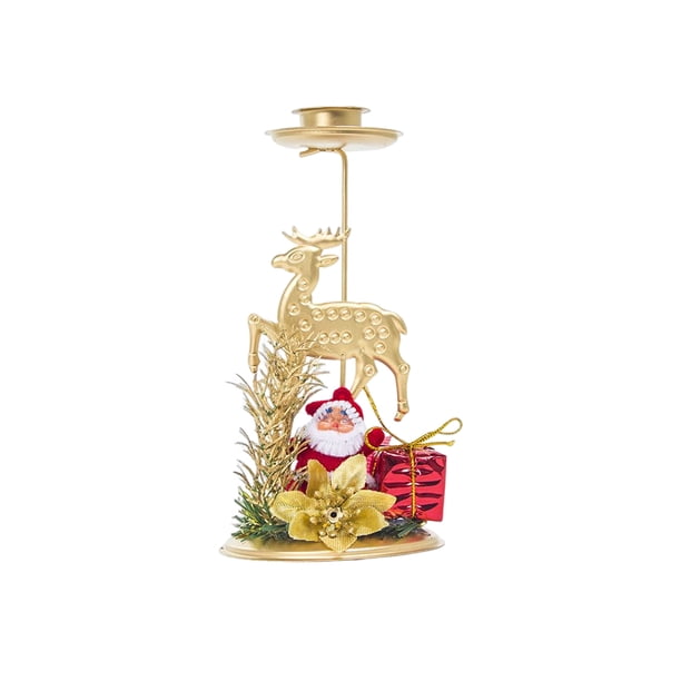 Toystoory Portavelas de Navidad, candelero para fiestas, comedor, restaurante, de Bar, centros de mesa, suministros de decoración Artesanía Animal Toystoory HA074984-02