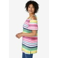thumbnail image 3 of Woman Within Plus Size Short-Sleeve Cold-Shoulder Tee, 3 of 6