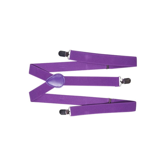 Women's Purple Basic Elastic Suspender by CTM