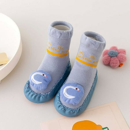 

TOWED22 Baby Sneaker Autumn And Winter Comfortable Baby Toddler Shoes Cute Cartoon Pattern Alphabet Children Sneakers For Girls Blue