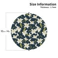 thumbnail image 2 of Pofeuu Lilies Flowers Print Coasters for Drinks, 4Pack PU Leather Coasters, Bar Drink Coasters for Tabletop Protection, Furniture from Damage-Round Shape, 2 of 6