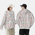 thumbnail image 4 of Vsdgher Floral Elephant Print Adult Hoodie Shirts Rash Guard for Men Women,Long Sleeve Sun Protection Fishing Shirts for Athletic Running Swim-3X-Large, 4 of 7