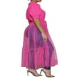 thumbnail image 4 of Robe Style Chemise pour Femmes Manches Courtes Couleur Unie Col Rabattu Patchwork Taille Robe Décontractée Simple une-Pièce Vêtements, 4 of 6