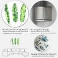 thumbnail image 5 of Designart 'Tropical Banana Leaves Set On White' Farmhouse Circle Metal Wall Art 29x29 - Disc of 29, 5 of 5